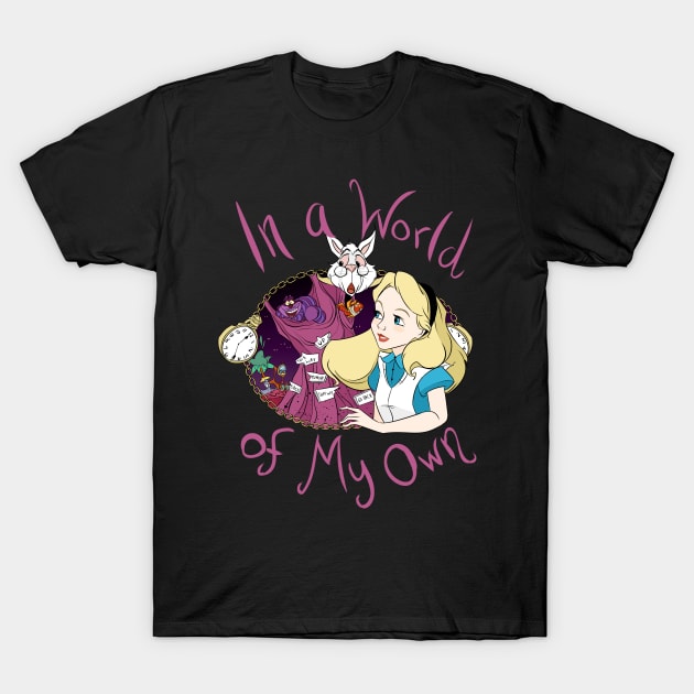 Alice: In a World of My Own T-Shirt by Drea D. Illustrations